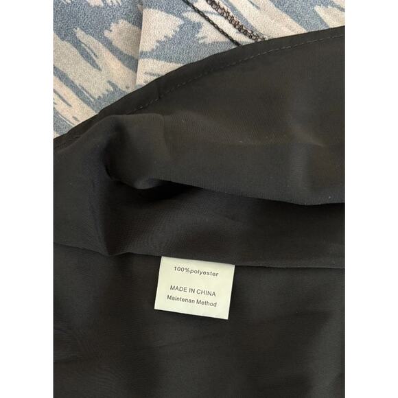 Anrabess Maxi Sundress M Navy Pink Flowy Spaghetti Strap Beach Dress - Picture 4 of 6